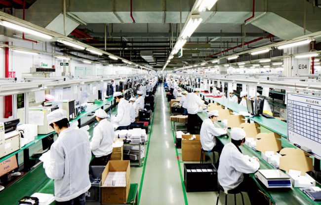 A slave job in the production of iPhones