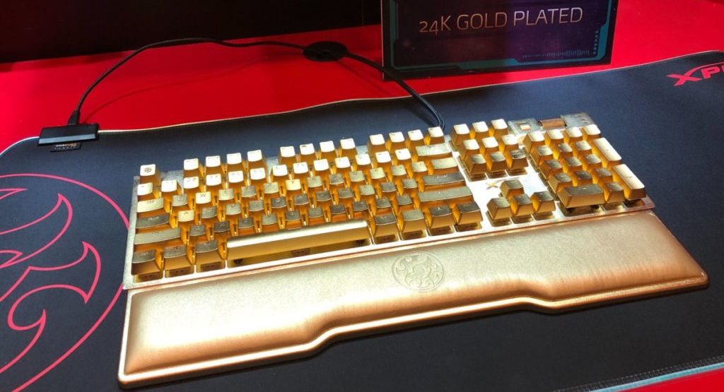 This will probably be the most expensive keyboard: Adata makes XPG game model from 24-carat gold