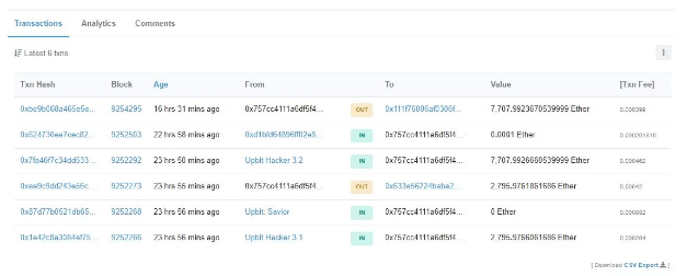 The stolen Ethereum from Upbit is moving again