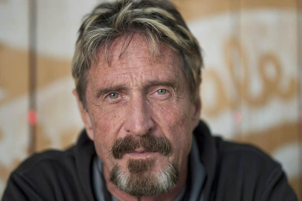 John McAfee was arrested in Europe