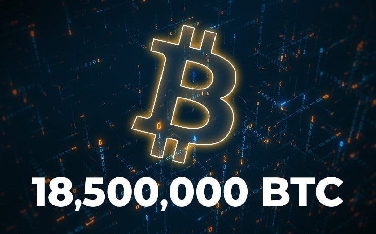 Bitcoin Surpasses 18,500,000 Coins in Circulation