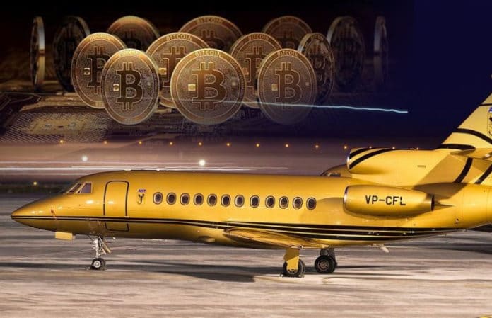 buy private jet with bitcoin