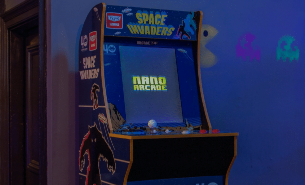 Earn Cryptocurrency by Playing Retro Space Invaders Game in UK Bar 