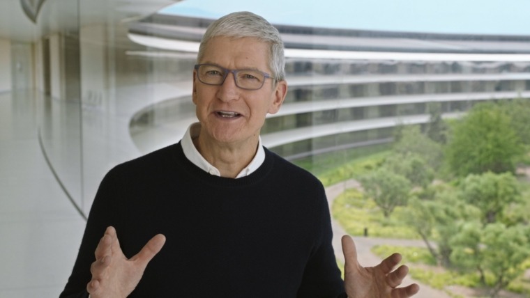 (FILES) In this file photo taken on September 15, 2020 a handout still image from the keynote video released by Apple inc. shows Apple CEO Tim Cook kicks off a special event at Apple Park in Cupertino, California. - Apple is expected on October 13, 2020, to unveil a keenly anticipated iPhone 12 line-up starring models tuned to super-fast new 5G telecom networks in an update considered vital to the company's fortunes. (Photo by Handout / Apple Inc. / AFP) / RESTRICTED TO EDITORIAL USE - MANDATORY CREDIT "AFP PHOTO /APPLE Inc. " - NO MARKETING - NO ADVERTISING CAMPAIGNS - DISTRIBUTED AS A SERVICE TO CLIENTS (Photo by HANDOUT/Apple Inc./AFP via Getty Images)