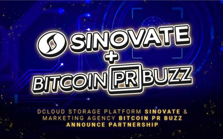 dCloud Storage Platform SINOVATE & Blockchain Marketing Agency Bitcoin PR Buzz Announce Partnership