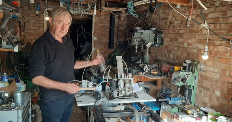 Meet the British inventor who came up with a green way of generating electricity from air – in his shed