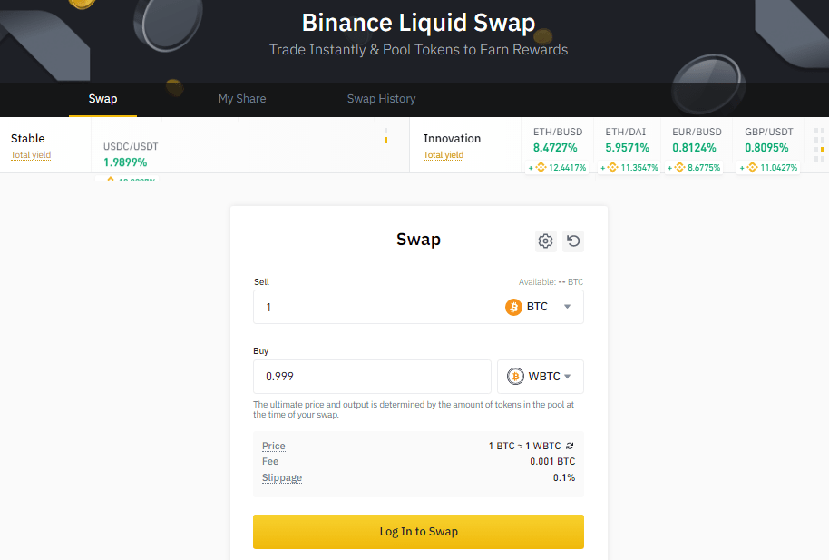 How Binance Liquid Swap works, make money by providing liquidity