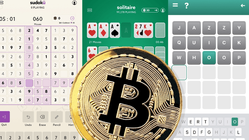 You can earn BTC with Sudoku and Solitaire