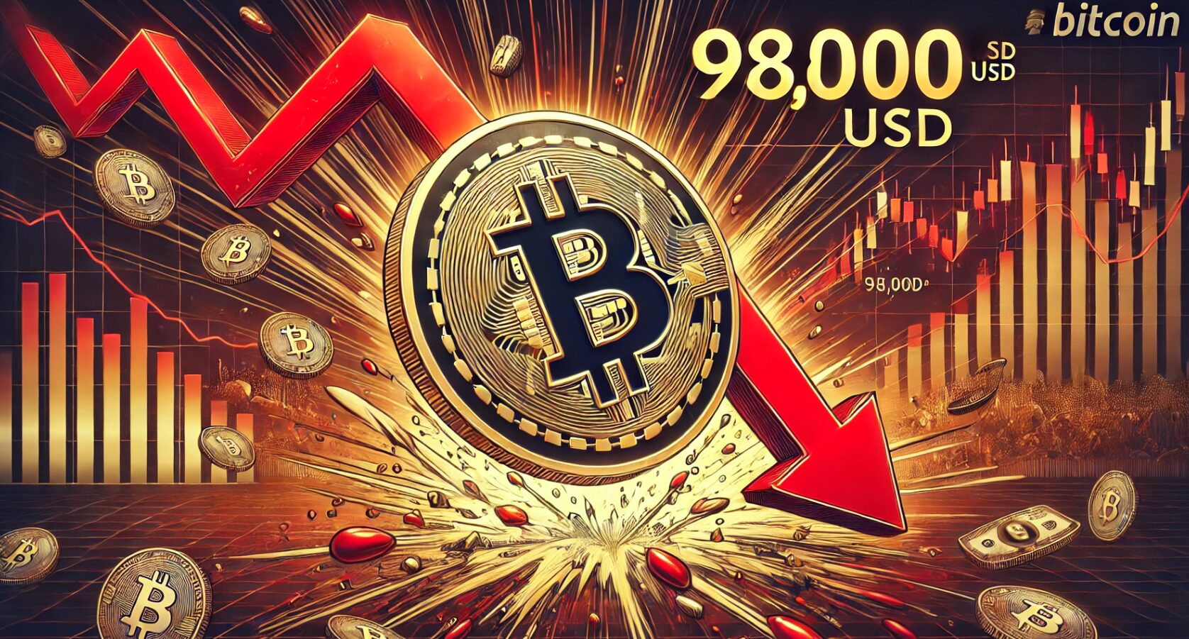 Bitcoin price plunges to 98,000 USD after US Federal Reserve interest rate decision